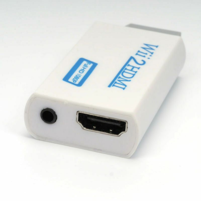 WII- To HDMI Adapter Hd 1080p Converter 3.5mm Audio Support   HDMI ...